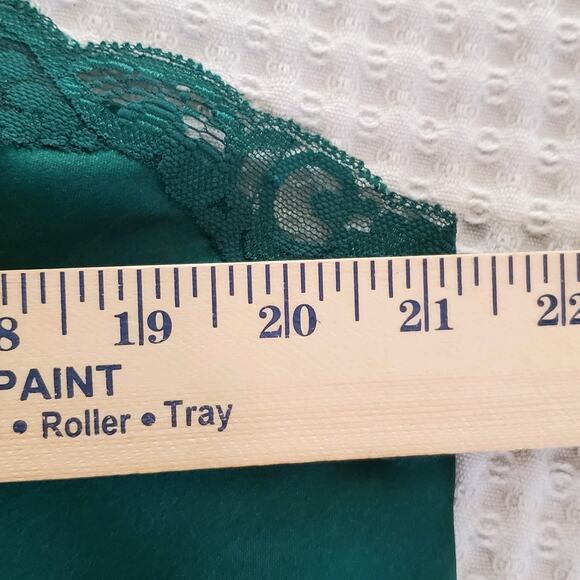 NWOT Vintage SET Solange Satin Emerald Kimono Gown 18/20 Robe Size 22/28~ 2XL. - Picture 5 of 9